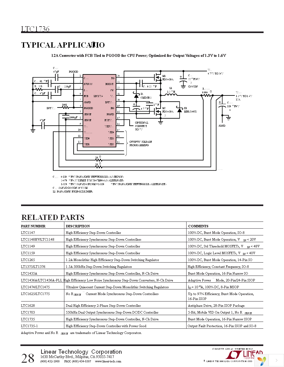 LTC1736CG Page 28