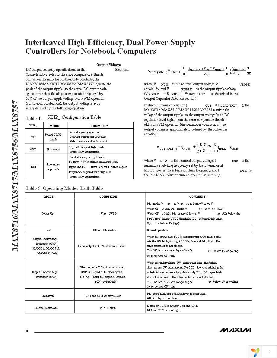 MAX8717ETI+T Page 18