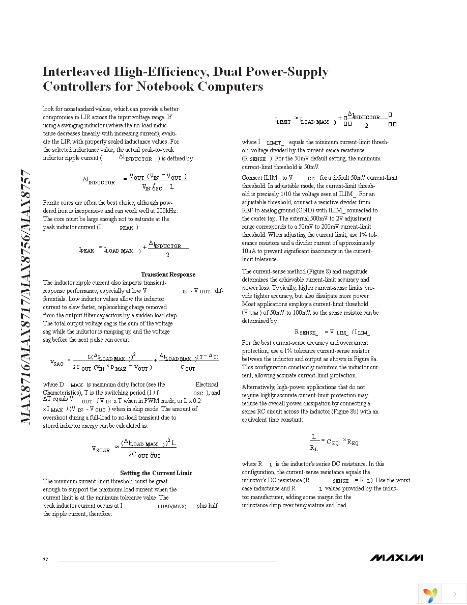 MAX8717ETI+T Page 22