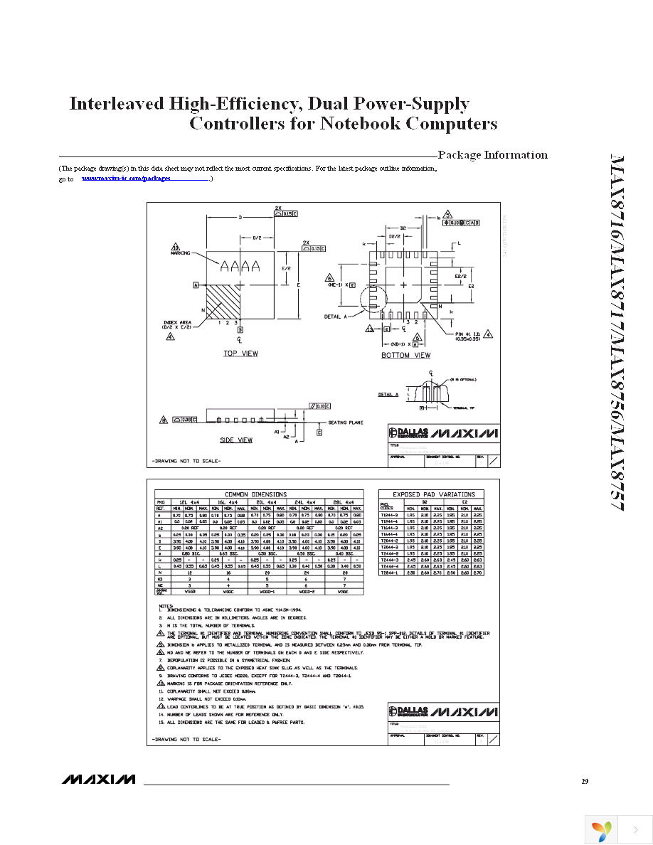 MAX8717ETI+T Page 29