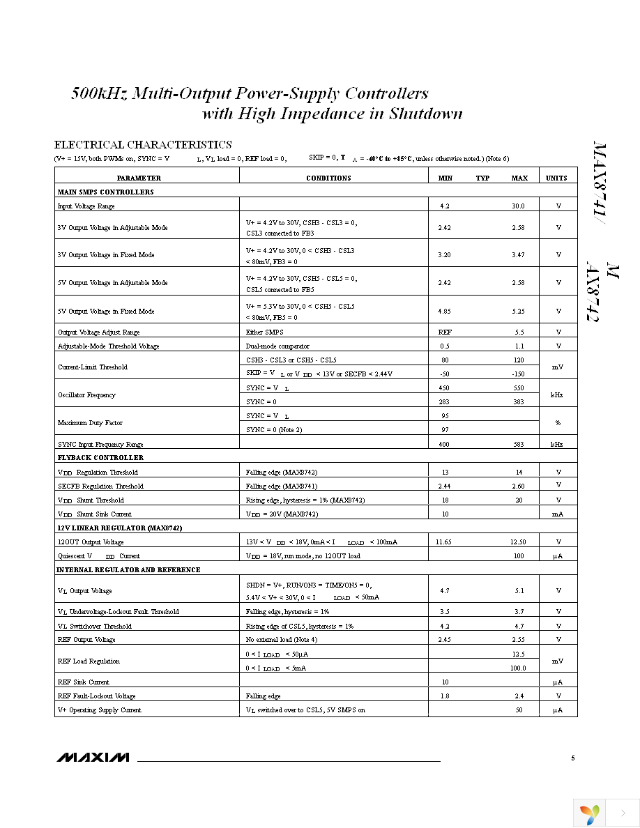 MAX8741EAI+T Page 5