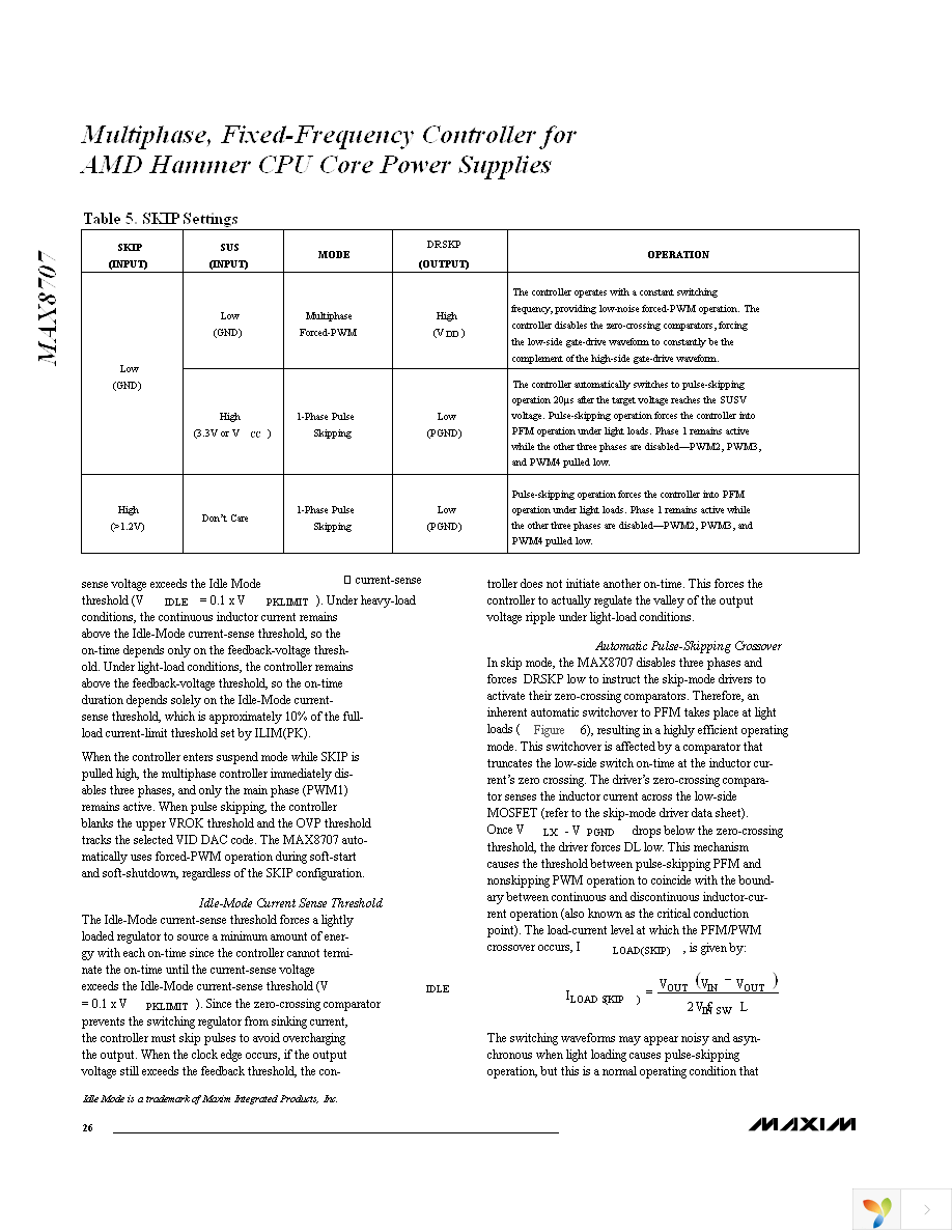 MAX8707ETL+ Page 26