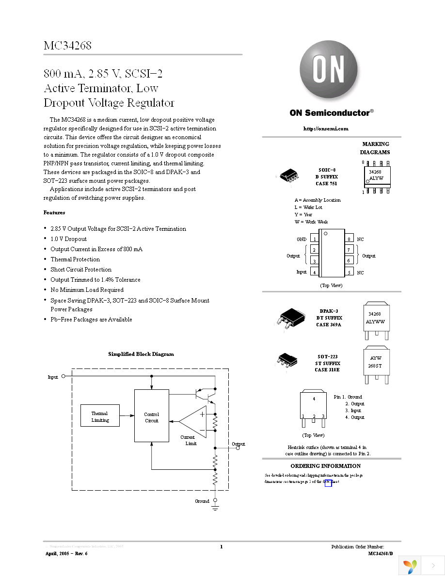 MC34268DG Page 1