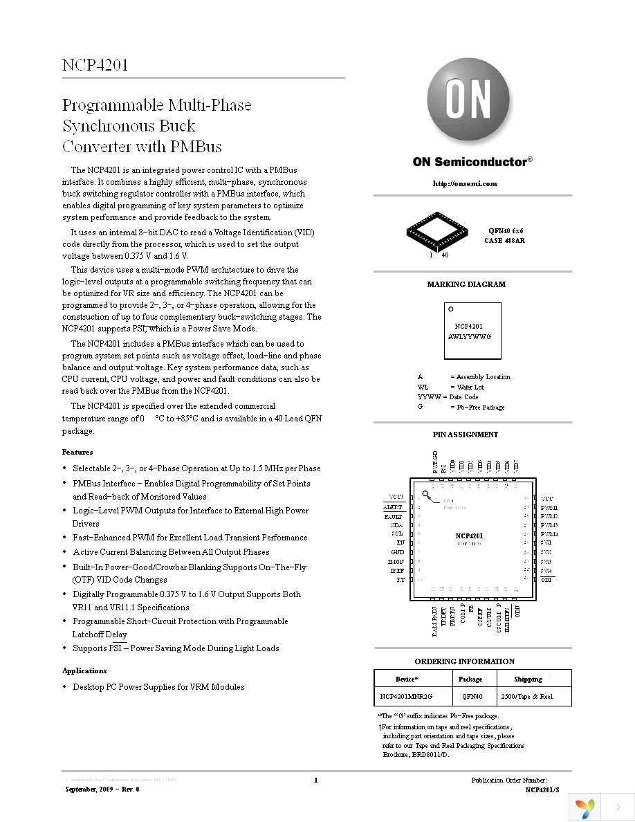 NCP4201MNR2G Page 1