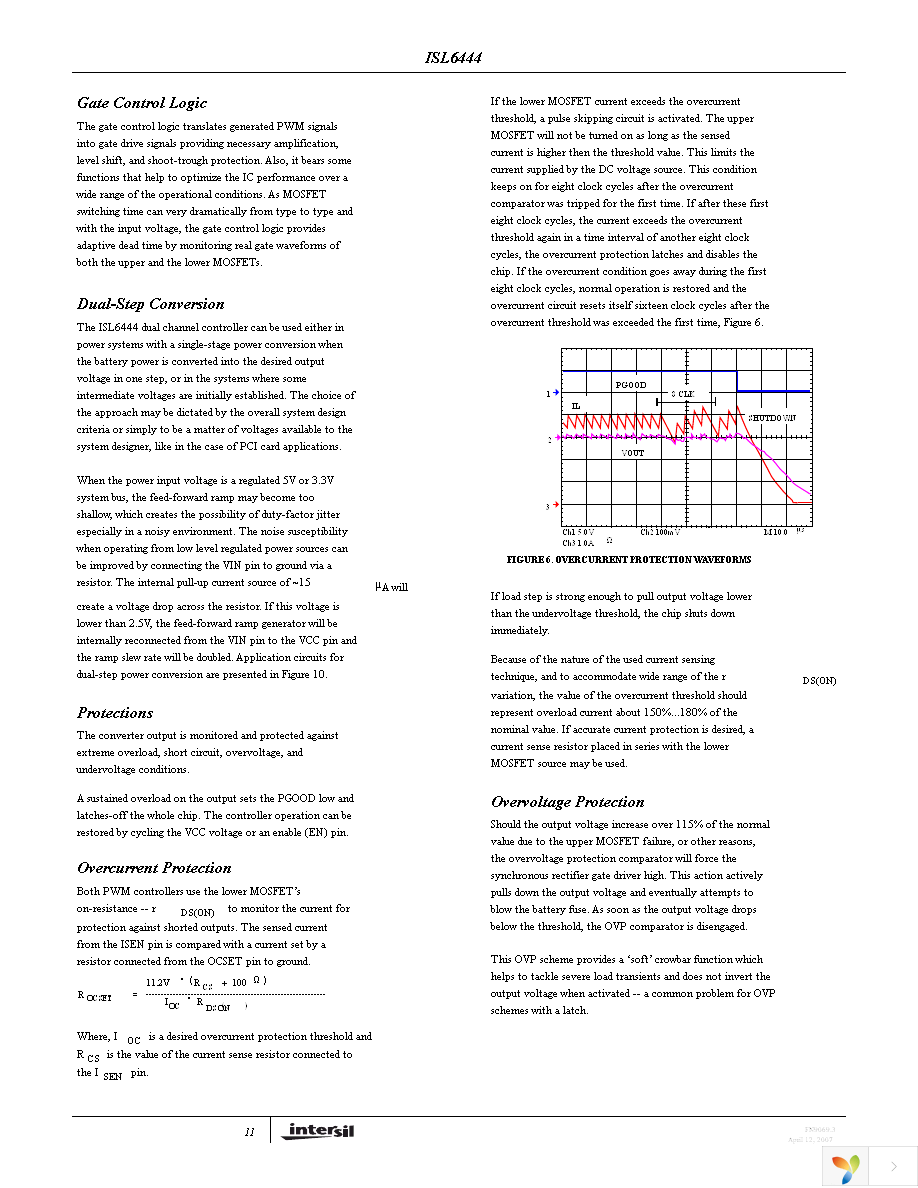 ISL6444CAZ-T Page 11