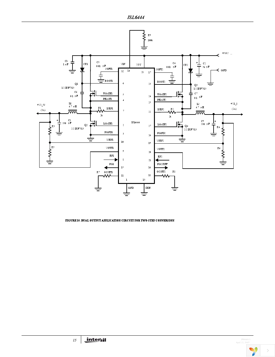 ISL6444CAZ-T Page 15