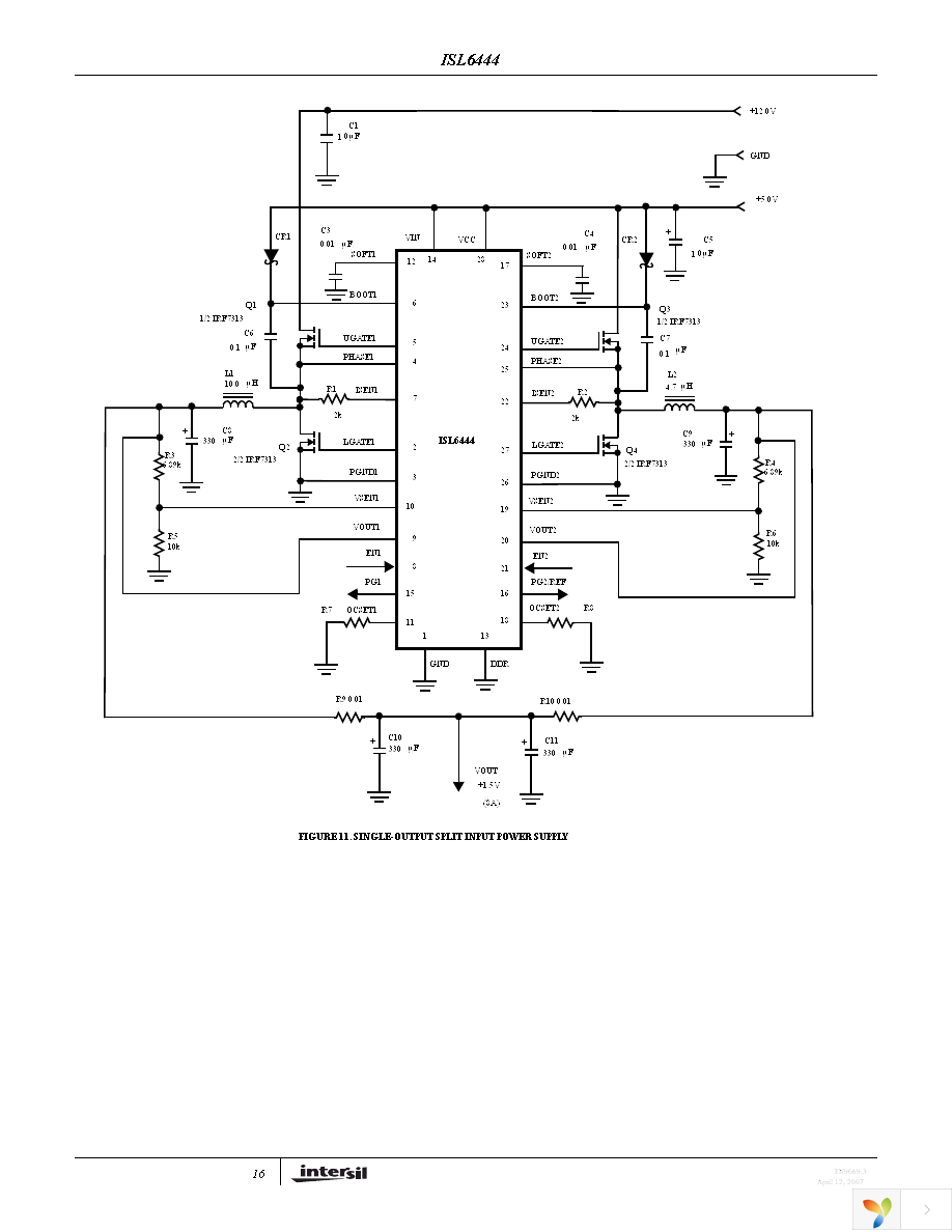 ISL6444CAZ-T Page 16