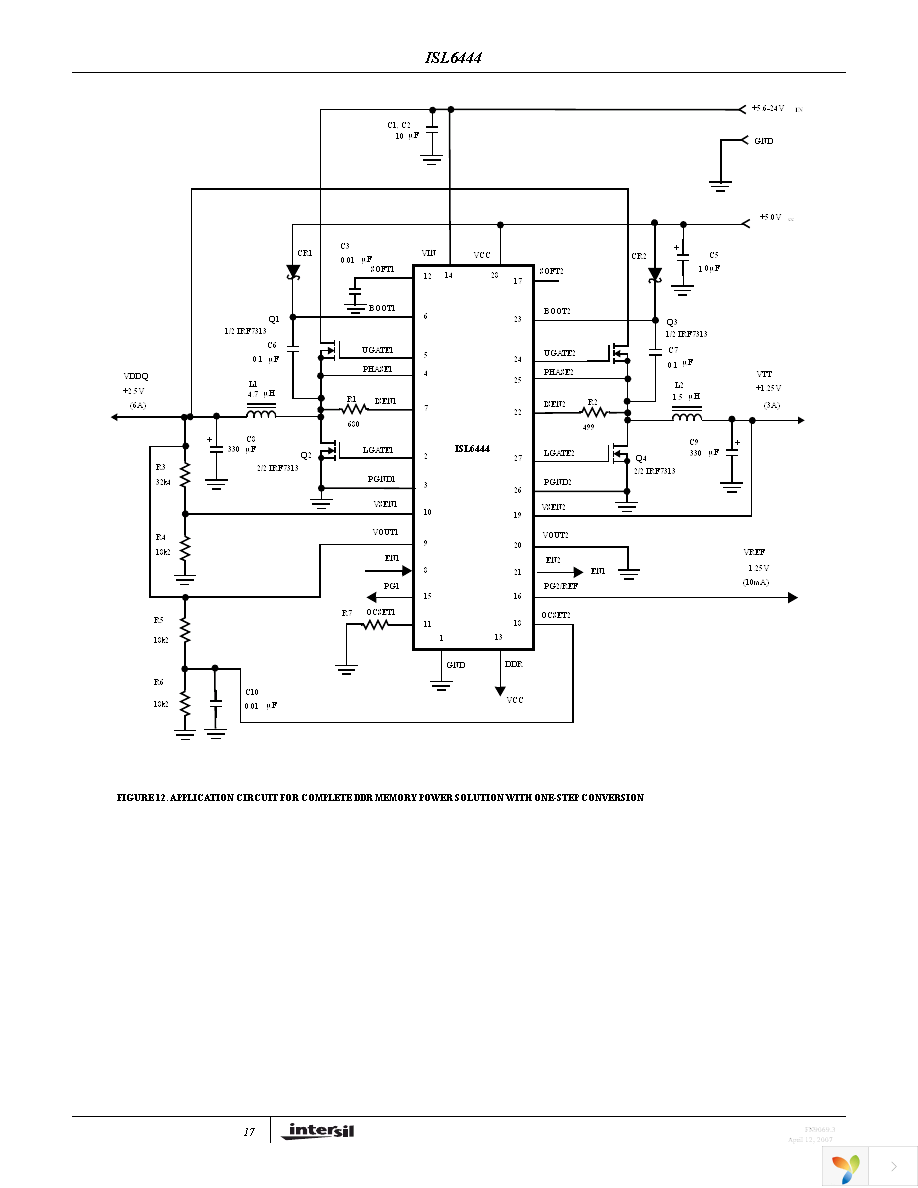 ISL6444CAZ-T Page 17