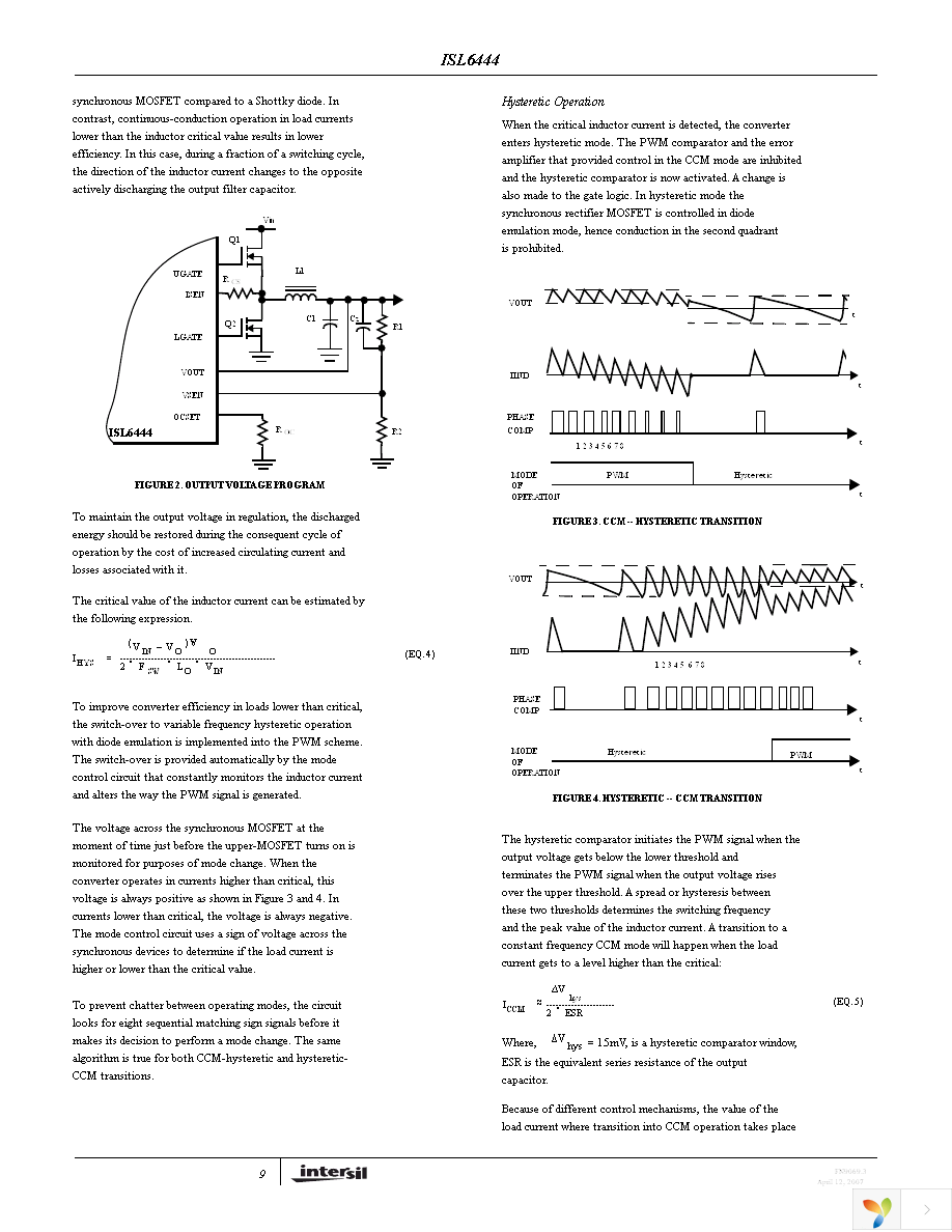 ISL6444CAZ-T Page 9