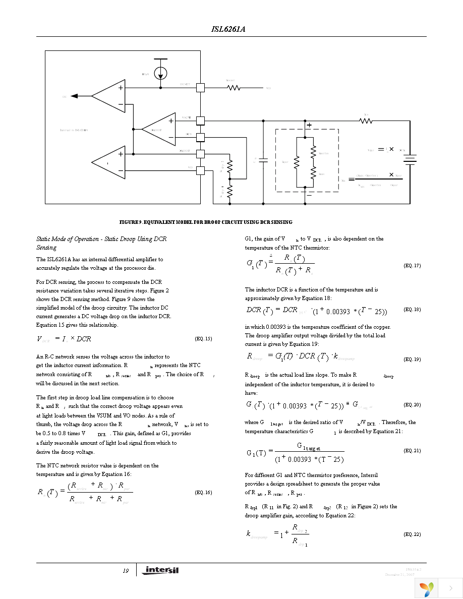 ISL6261ACRZ-T Page 19
