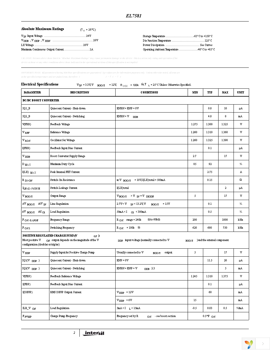 EL7581IREZ-T13 Page 2