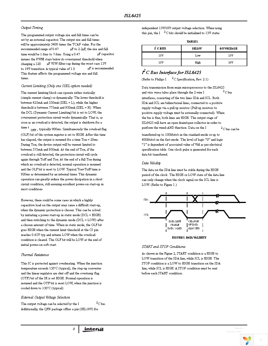 ISL6425ERZ-T Page 8