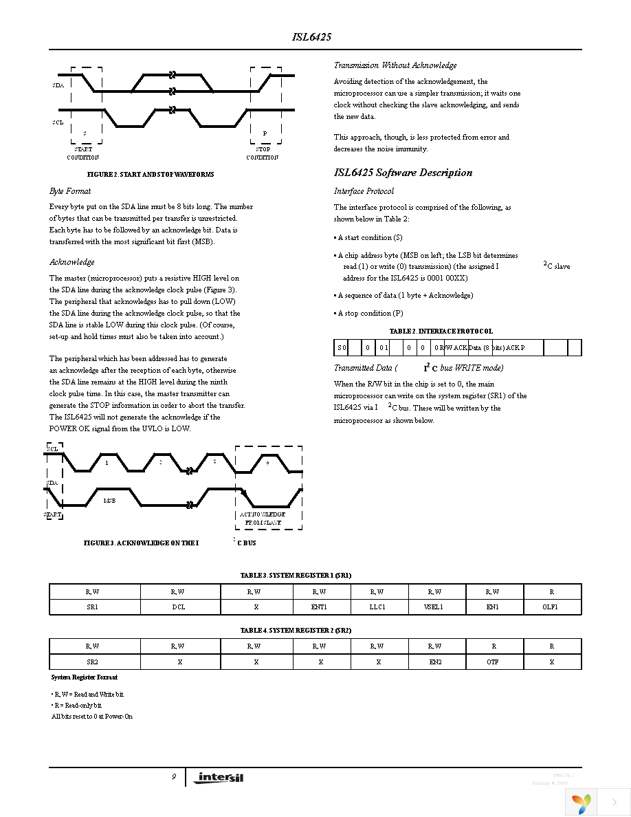 ISL6425ERZ-T Page 9