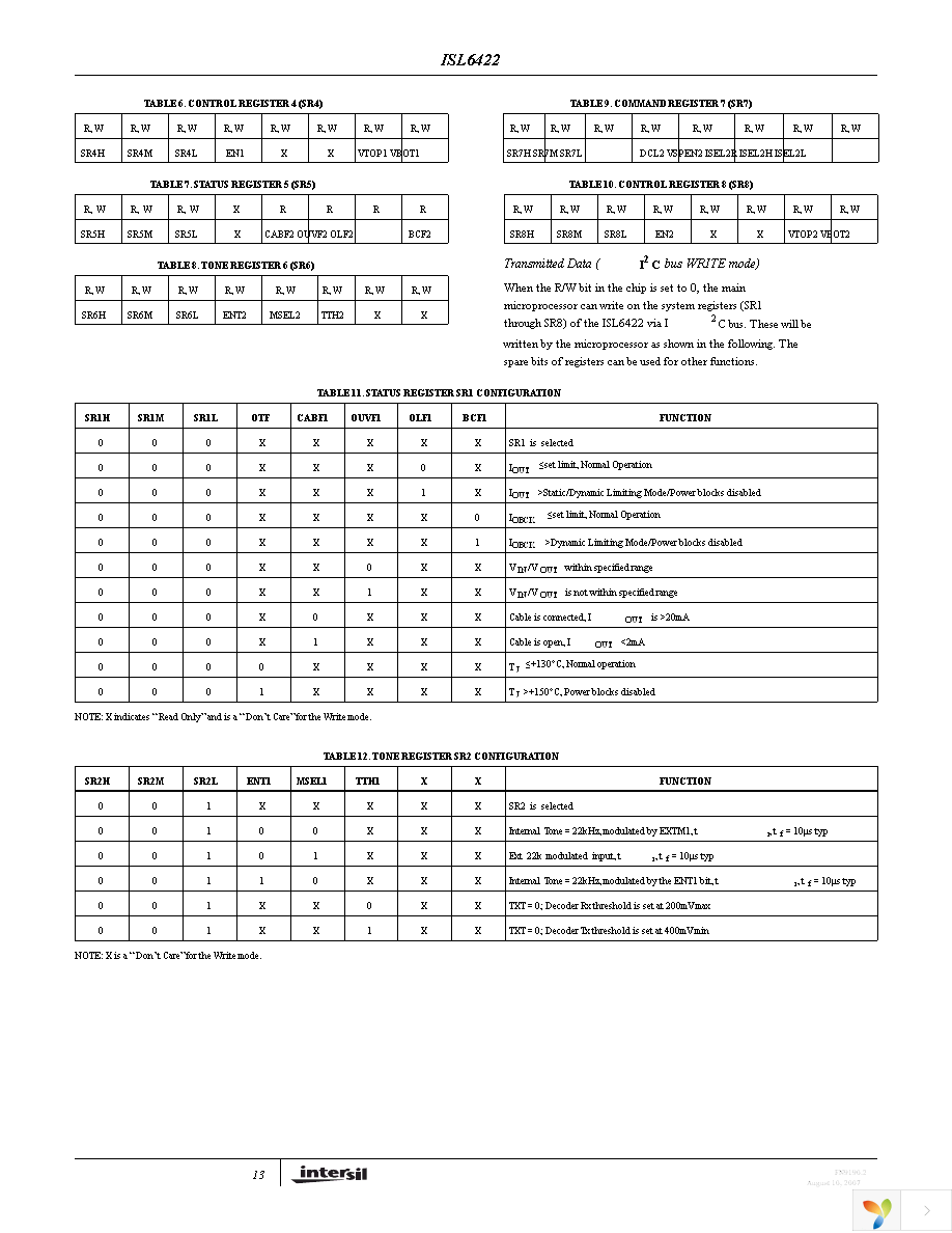 ISL6422ERZ-T Page 13