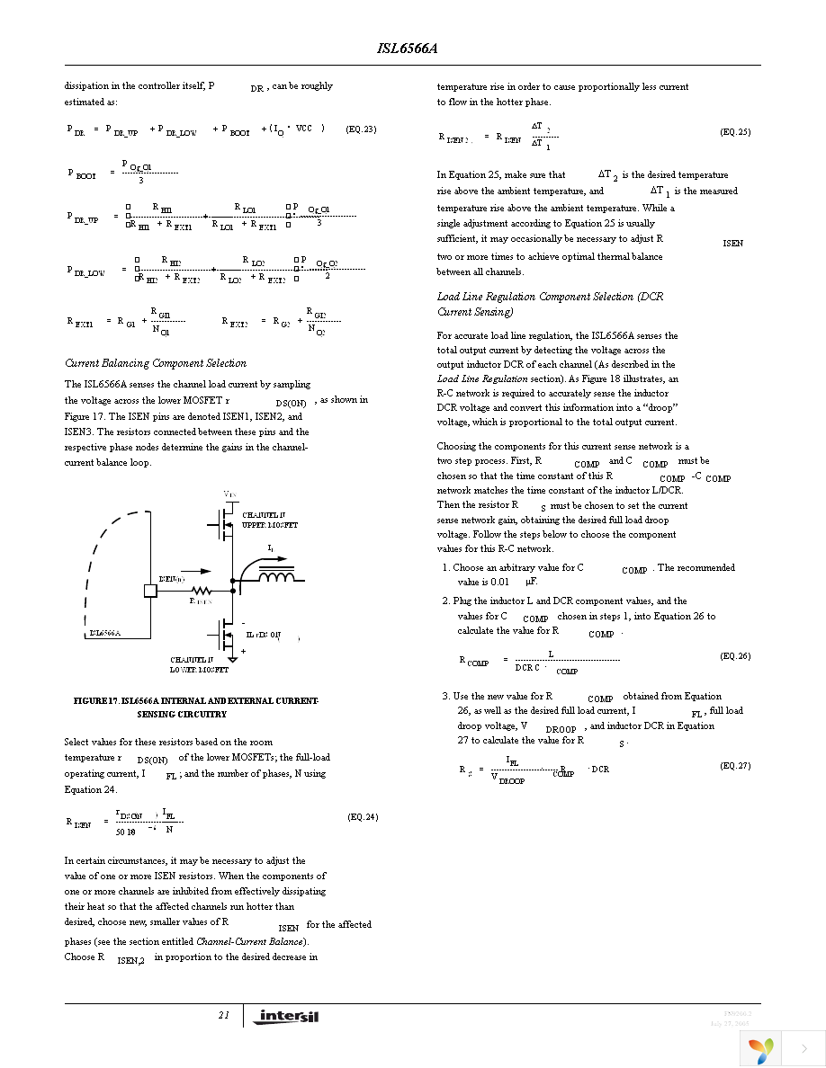 ISL6566ACRZ-T Page 21