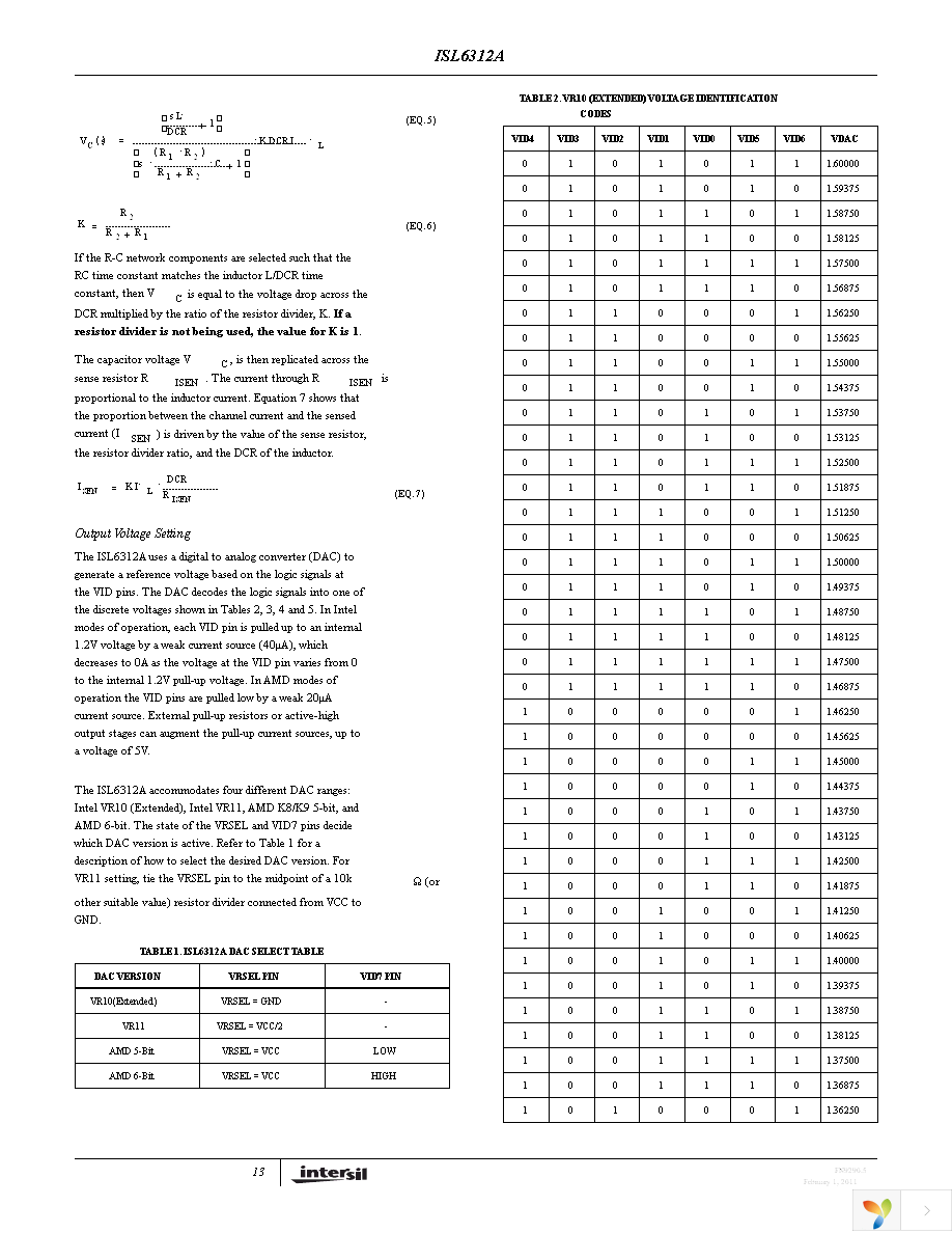 ISL6312ACRZ-T Page 13