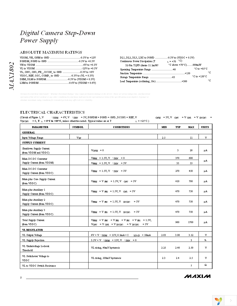 MAX1802EHJ+T Page 2