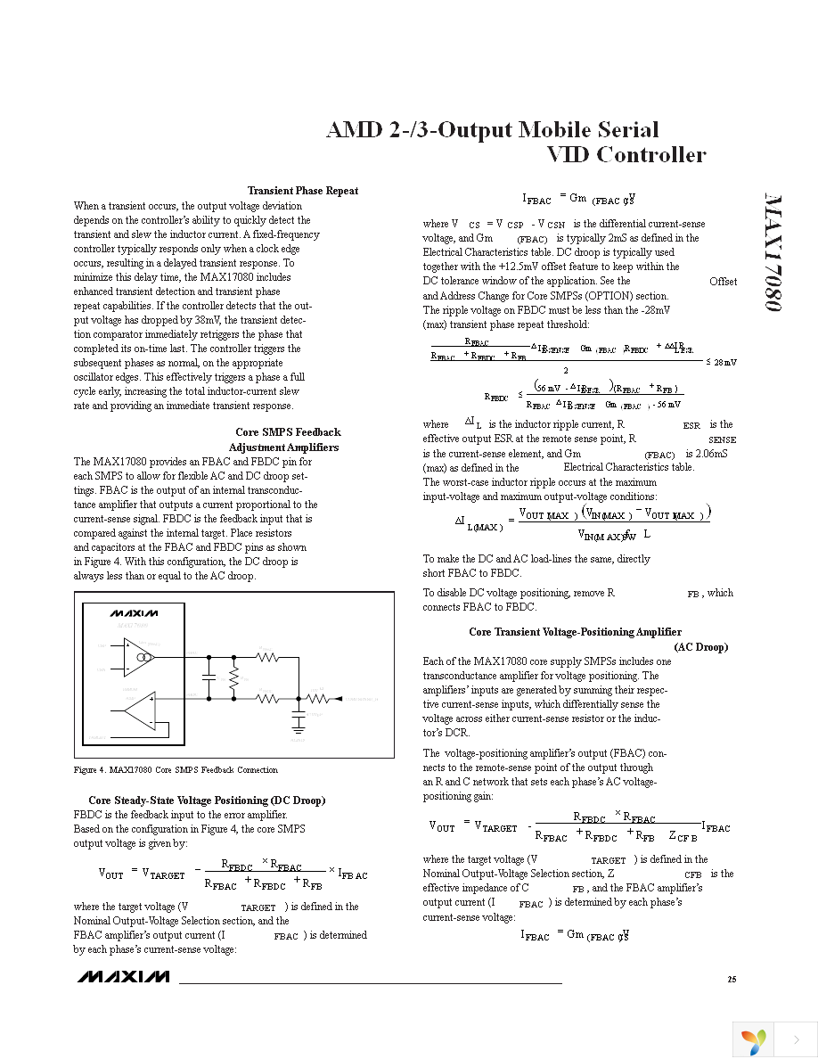 MAX17080GTL+ Page 25