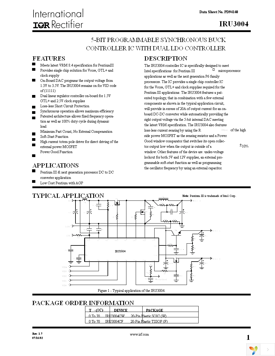 IRU3004CW Page 1