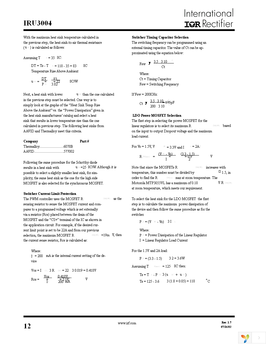 IRU3004CW Page 12