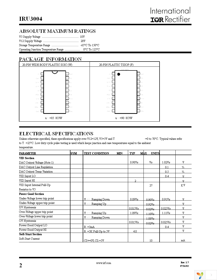 IRU3004CW Page 2