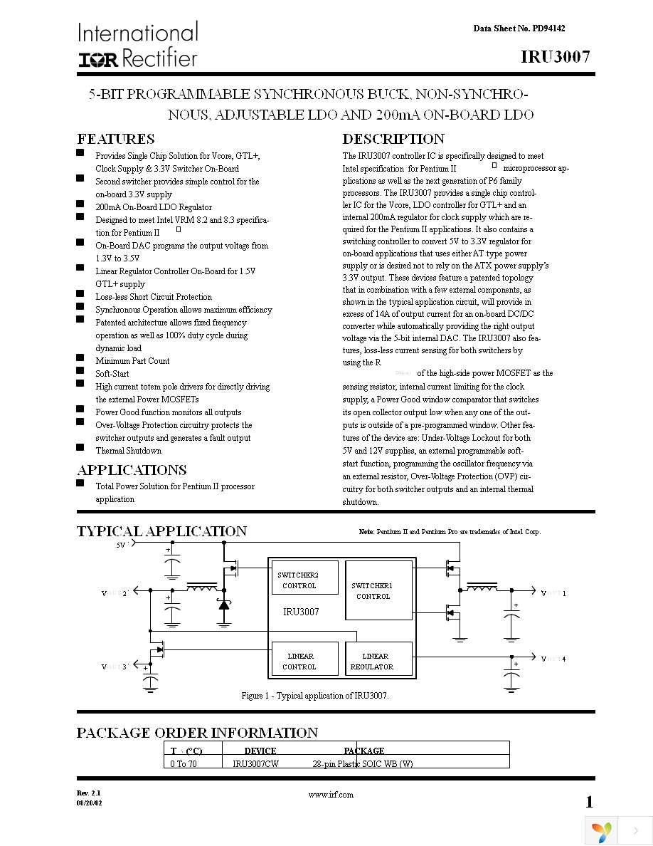 IRU3007CW Page 1