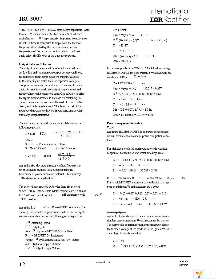 IRU3007CW Page 12