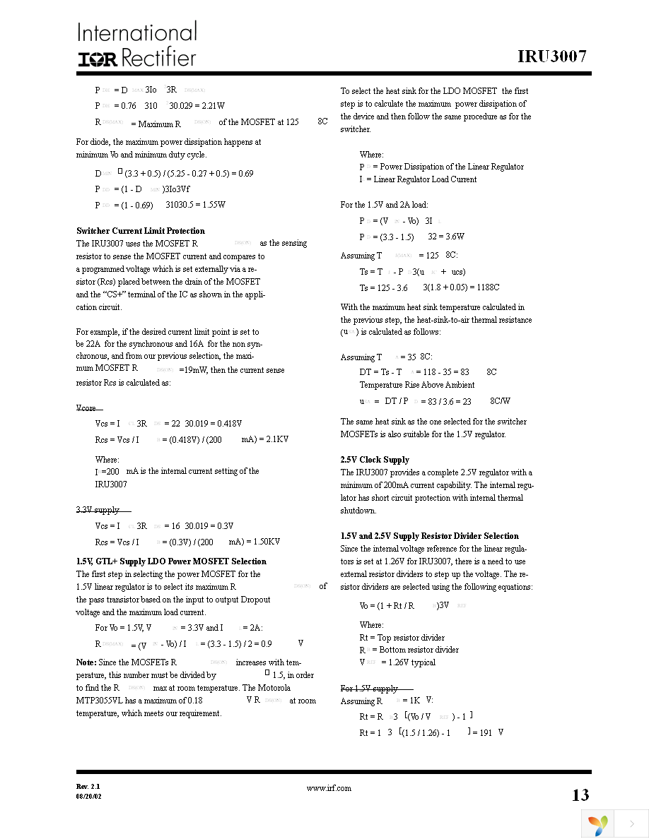 IRU3007CW Page 13