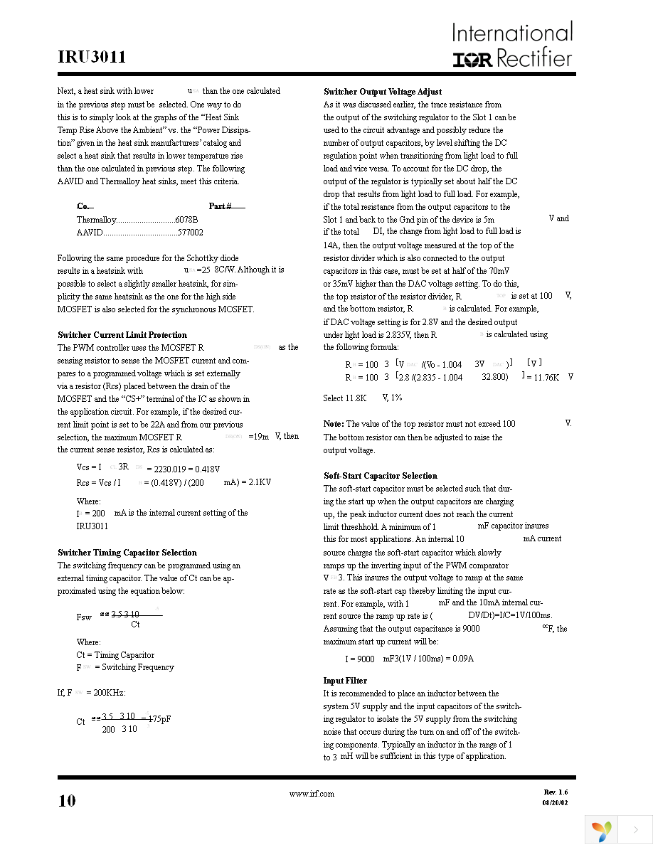 IRU3011CW Page 10