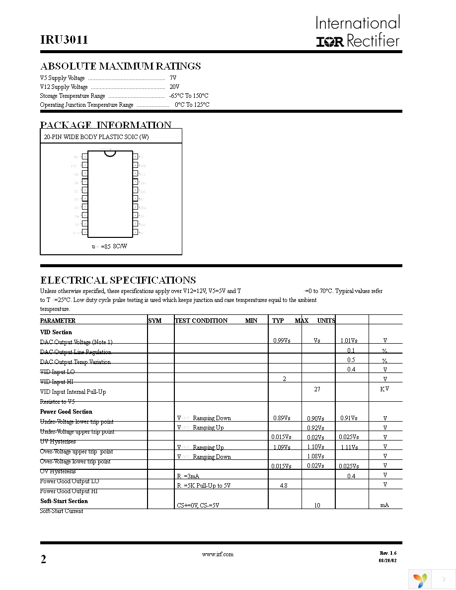 IRU3011CW Page 2