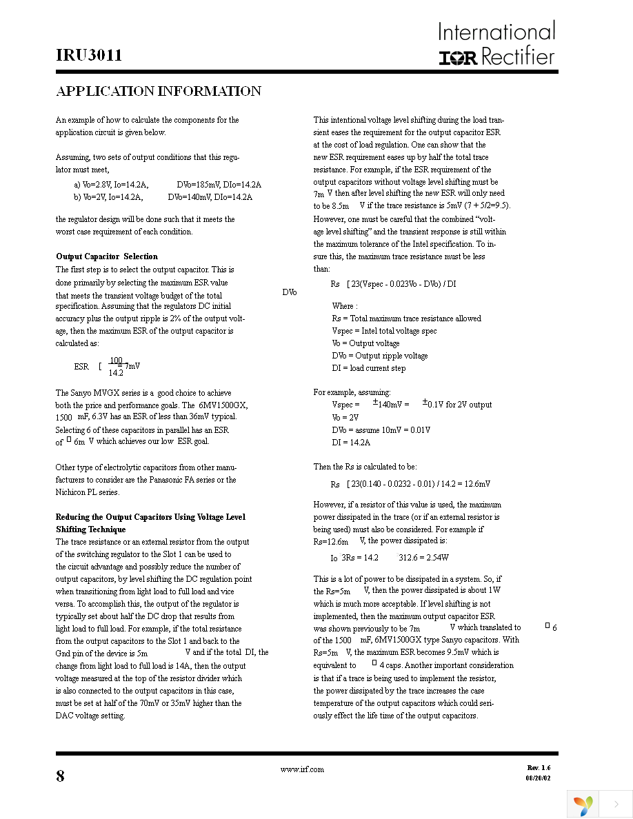 IRU3011CW Page 8