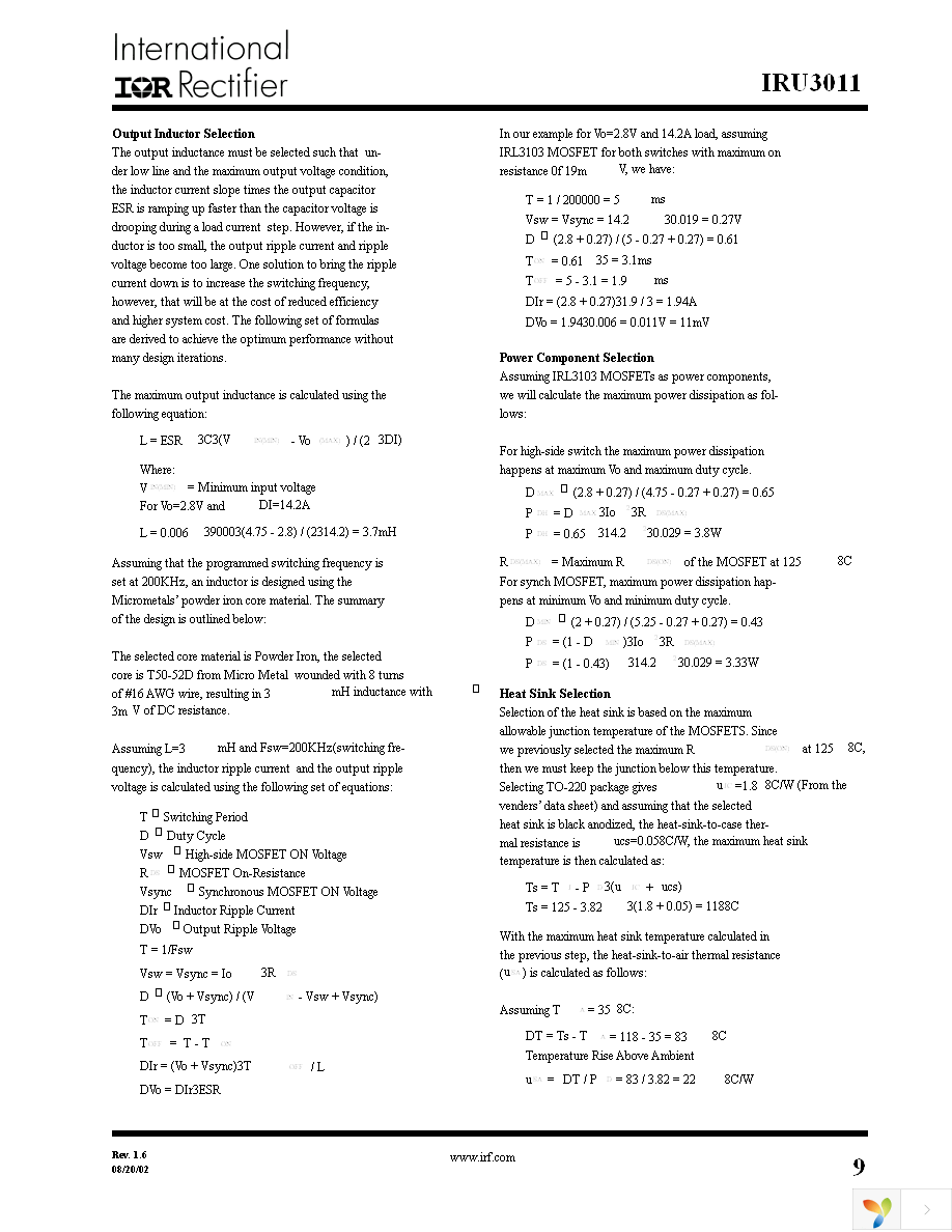 IRU3011CW Page 9