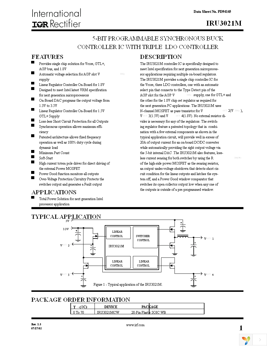 IRU3021MCW Page 1