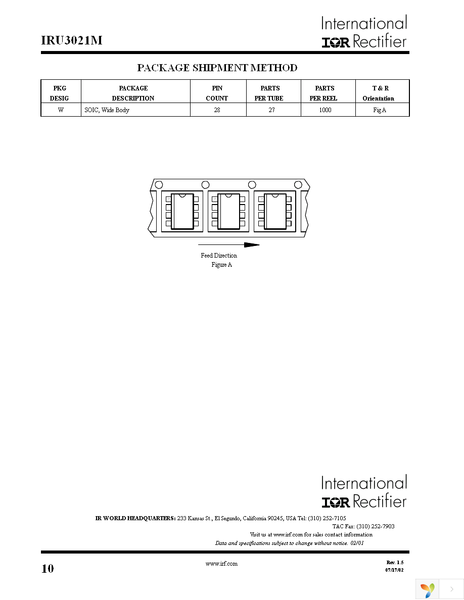 IRU3021MCW Page 10