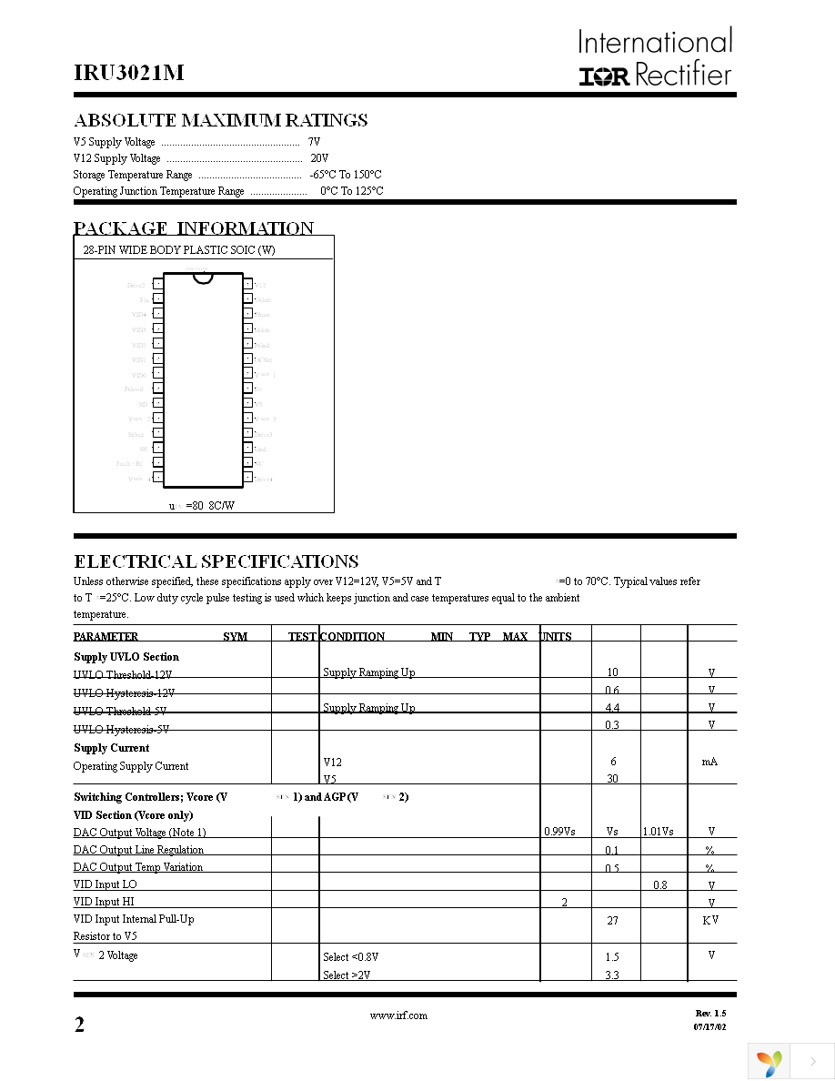 IRU3021MCW Page 2