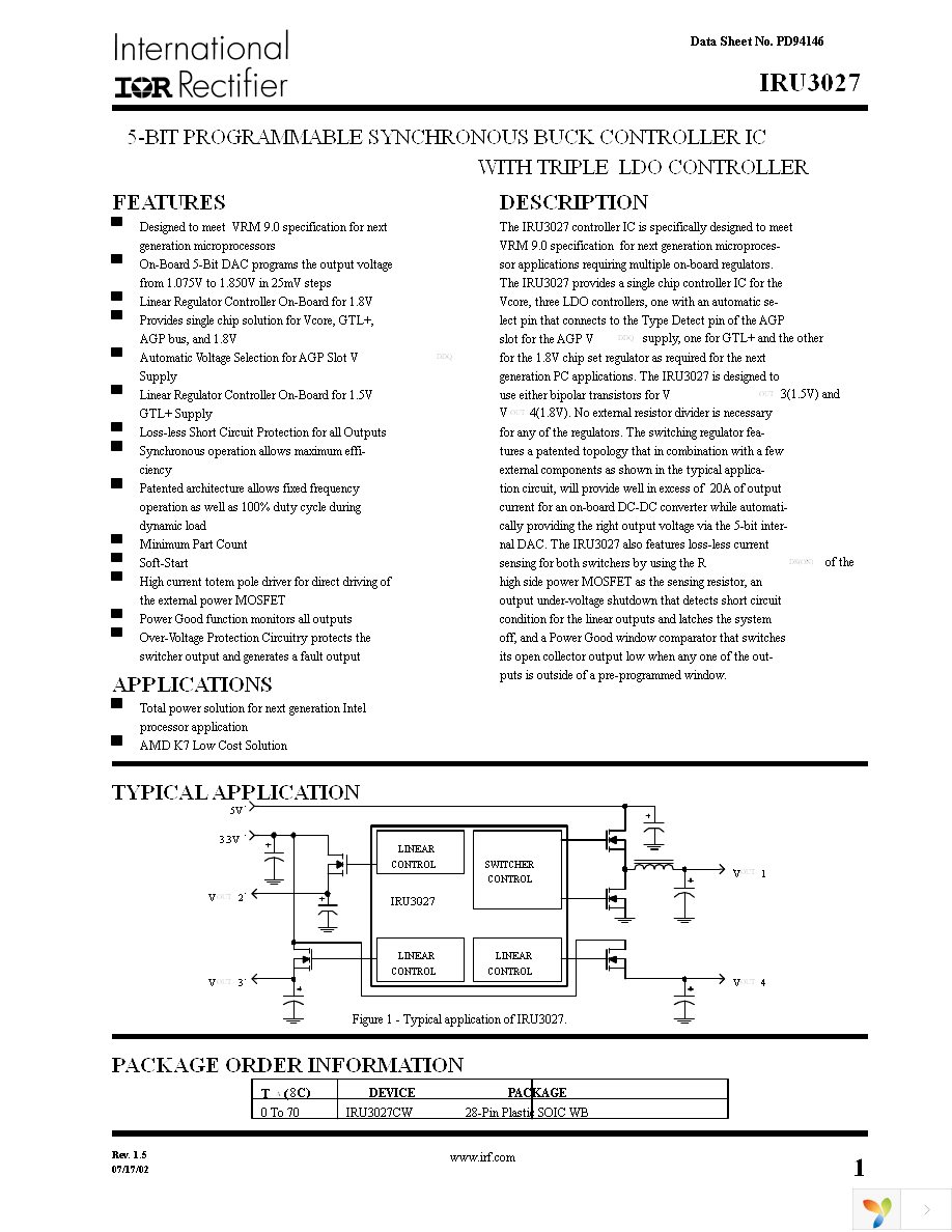 IRU3027CW Page 1