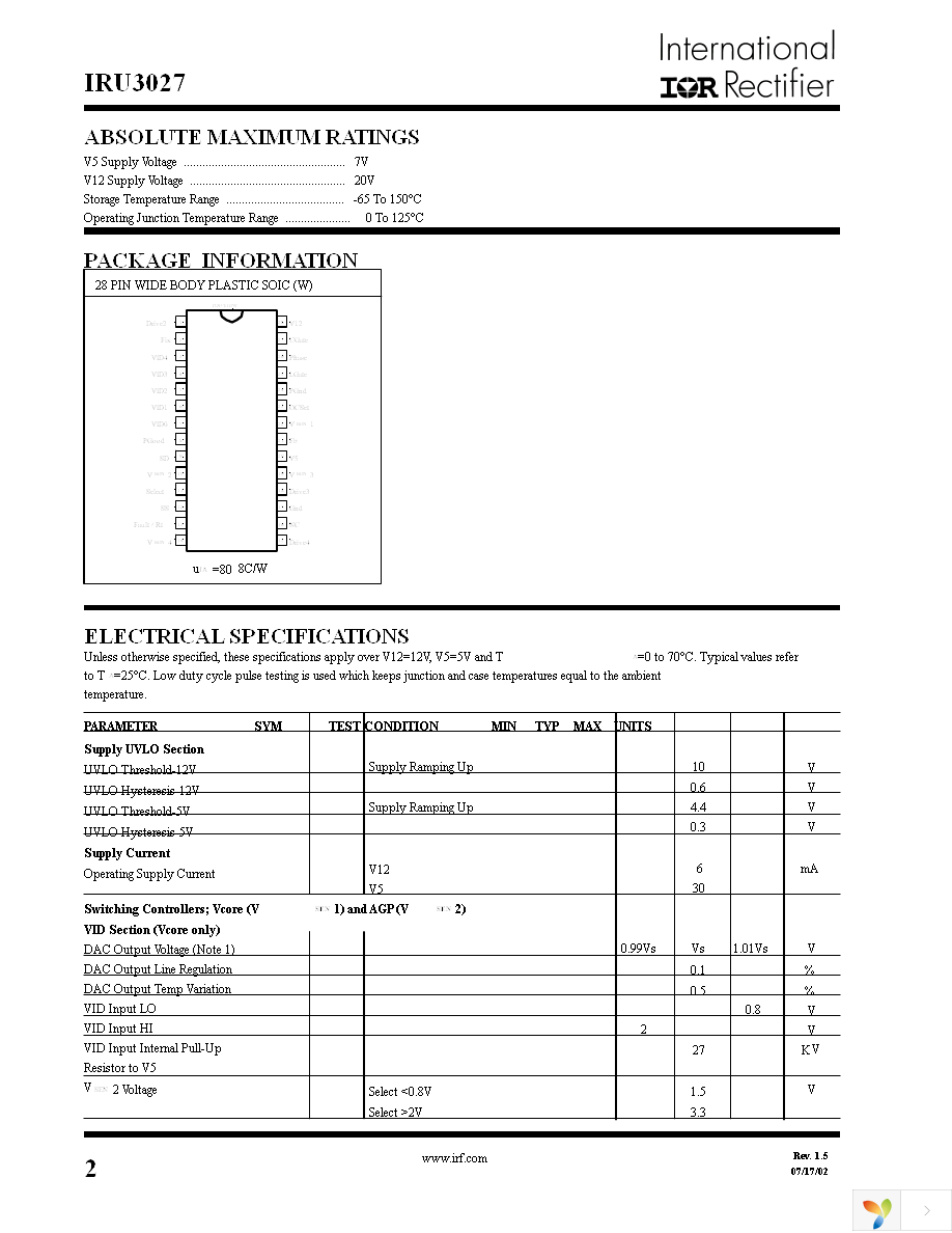 IRU3027CW Page 2