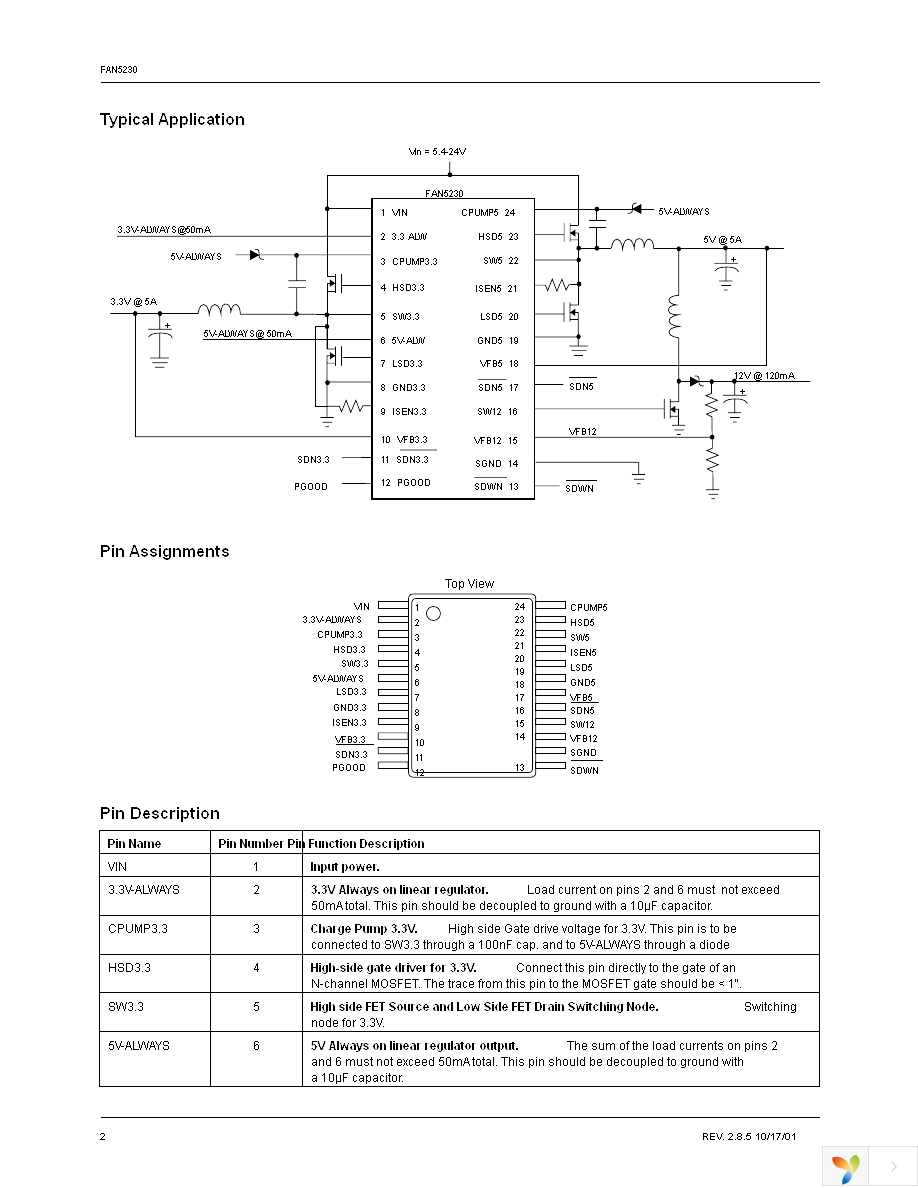 FAN5230QSCX Page 2