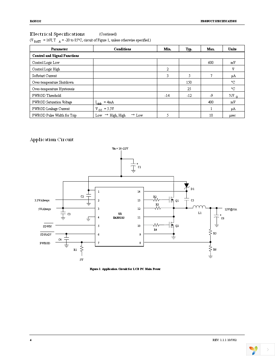 FAN5232MTC Page 4