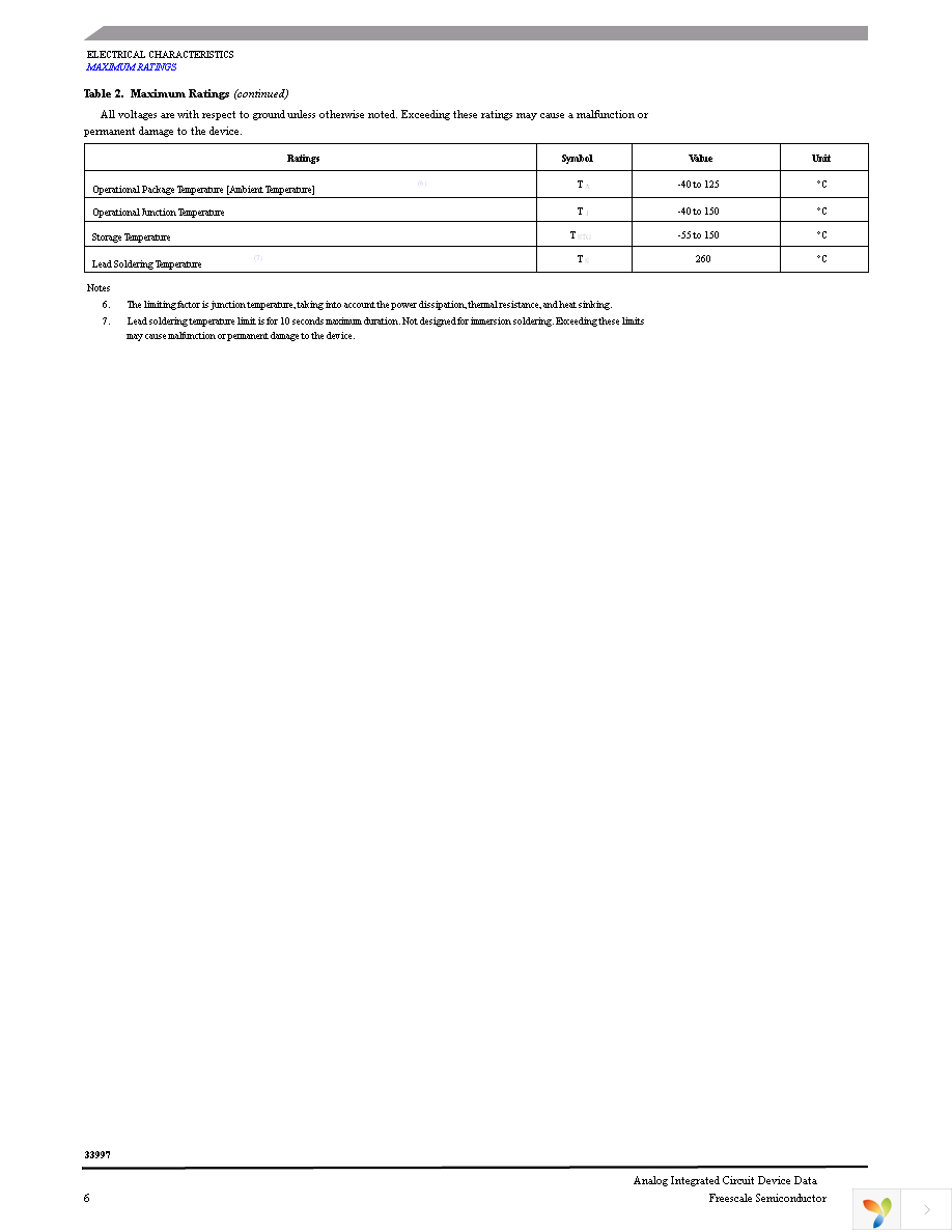 MC33997DW Page 6