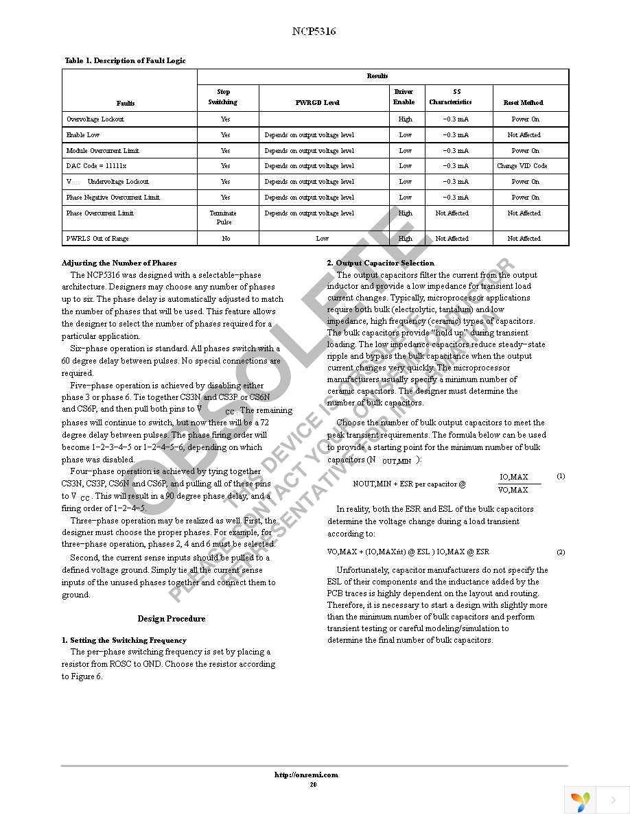 NCP5316FTR2 Page 20