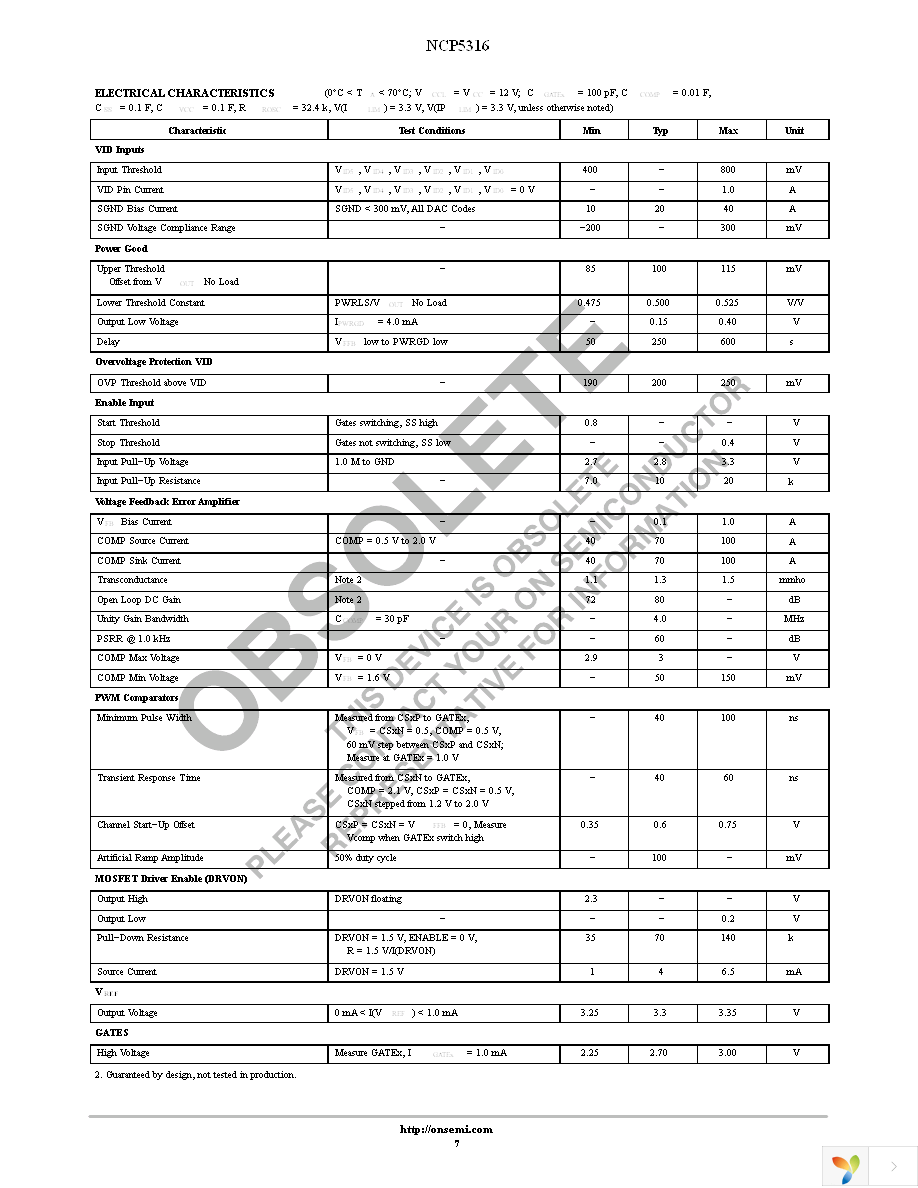 NCP5316FTR2 Page 7