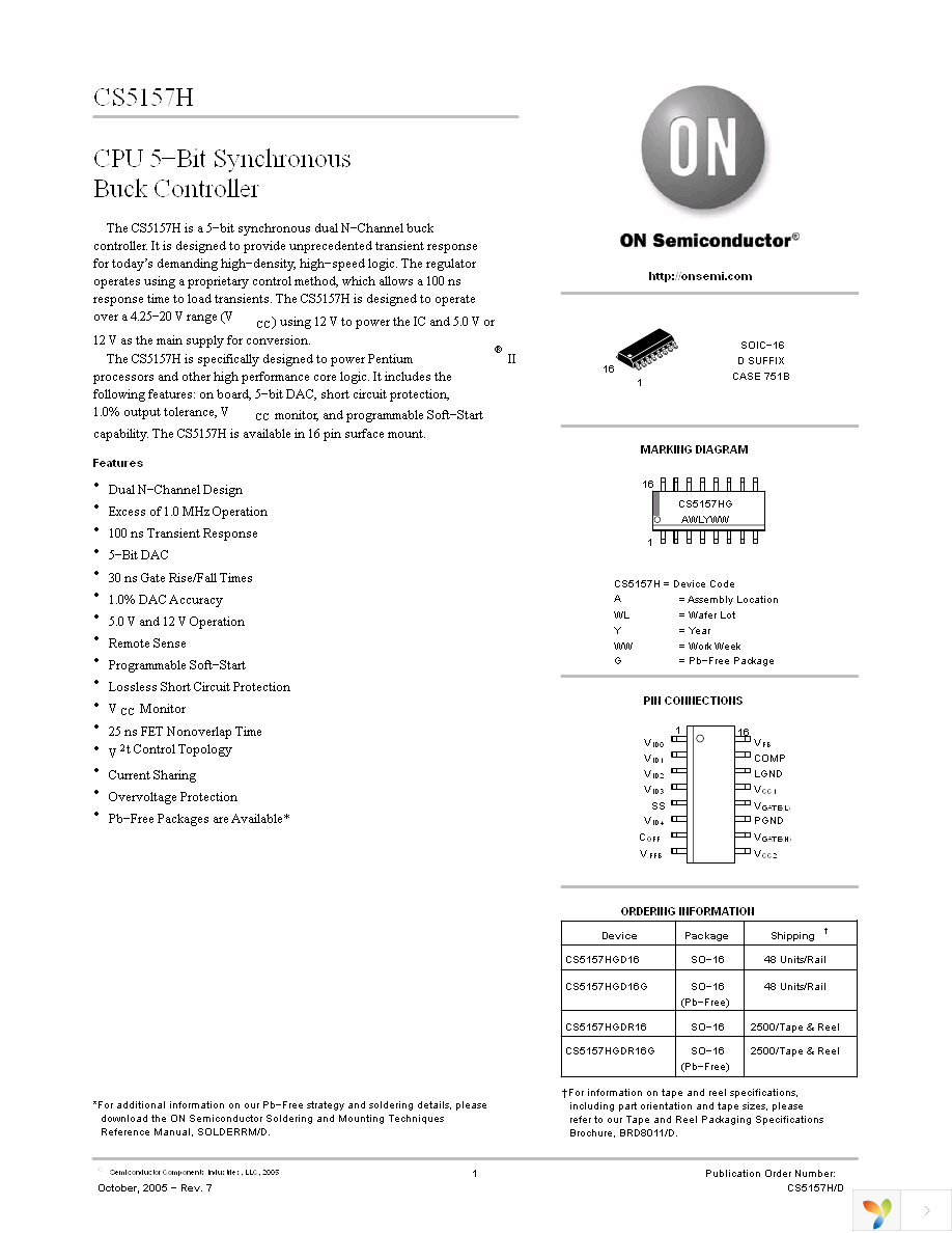 CS5157HGDR16 Page 1