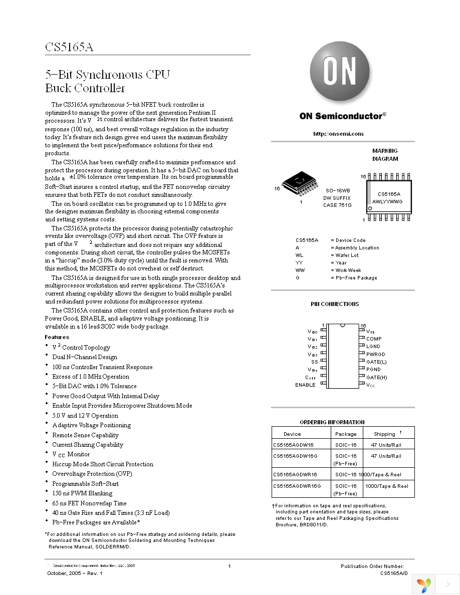 CS5165AGDWR16 Page 1