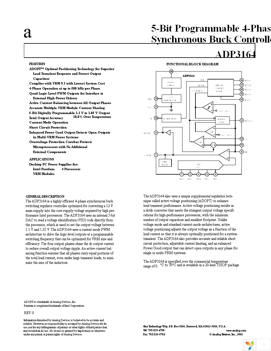 ADP3164JRUZ-REEL7 Page 1