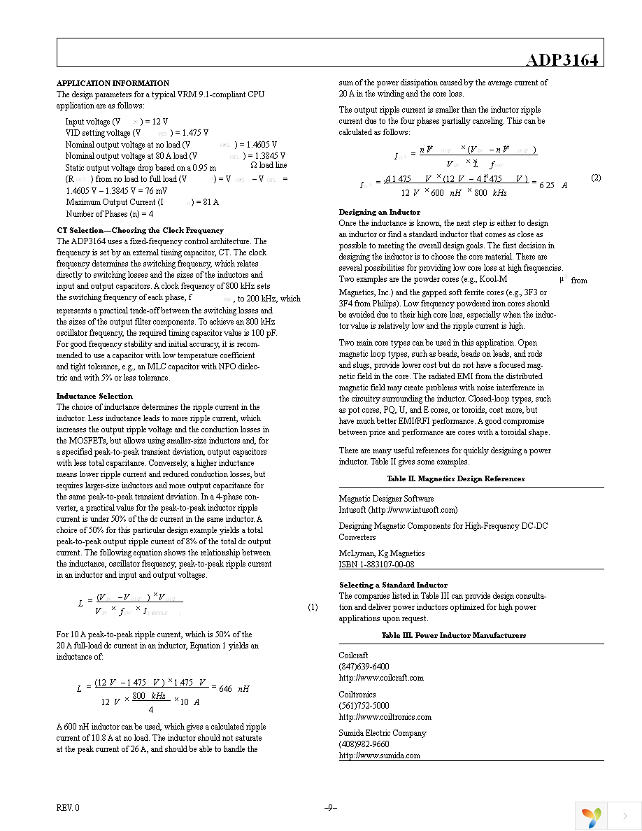 ADP3164JRUZ-REEL7 Page 9