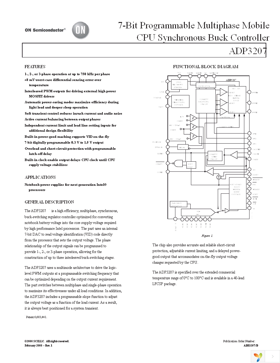 ADP3207JCPZ-RL Page 1