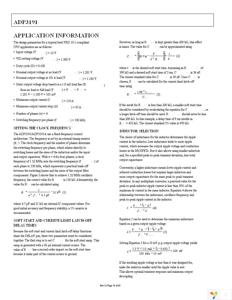 ADP3191AJRQZ-RL Page 14