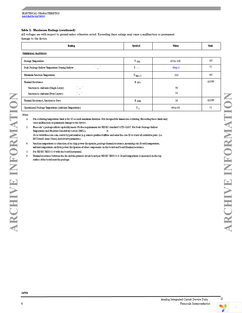 MC34701EK Page 6