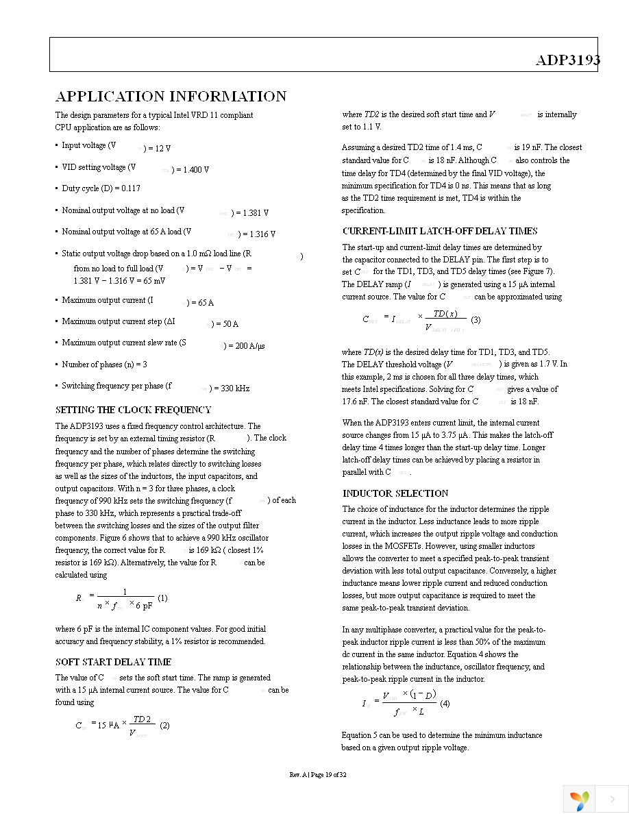 ADP3193JCPZ-RL Page 19